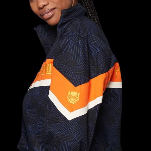 Disney Parks Marvel Black Panther World of Wakanda Zipper Track Jacket Adult - Picture 2 of 6